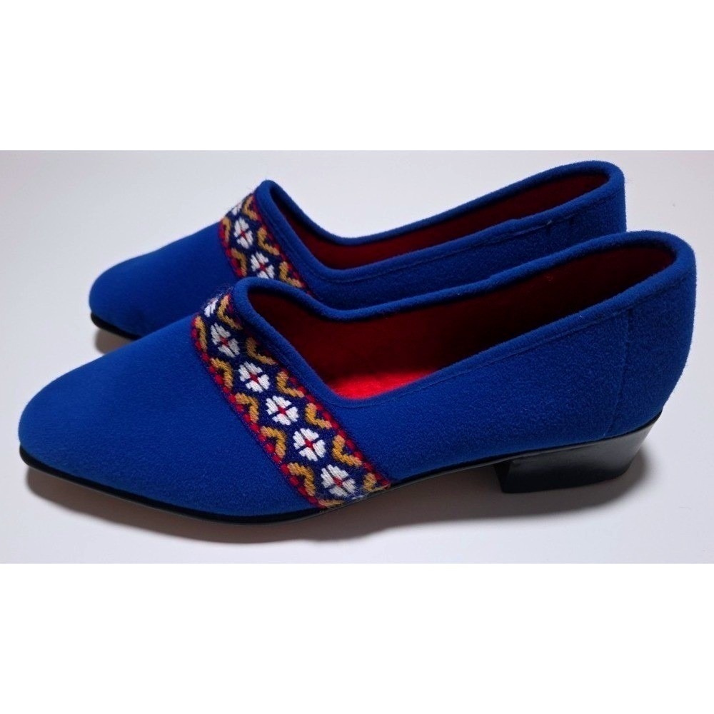 Romika Women's Shoes Felt Upper with Colorful Banding Size 8 US Size 6 EU